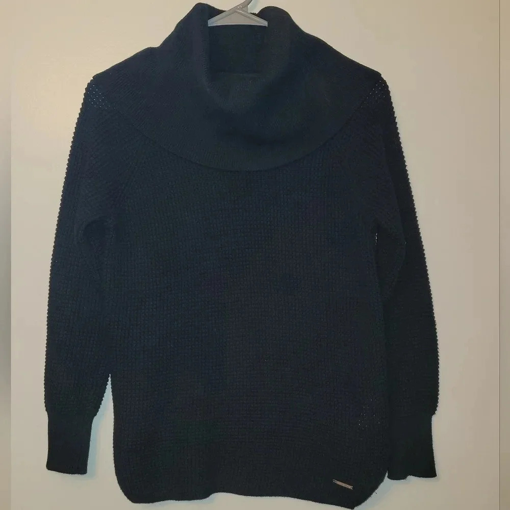 Michael Kors Cowl Neck Sweater Black knitted LOT-F